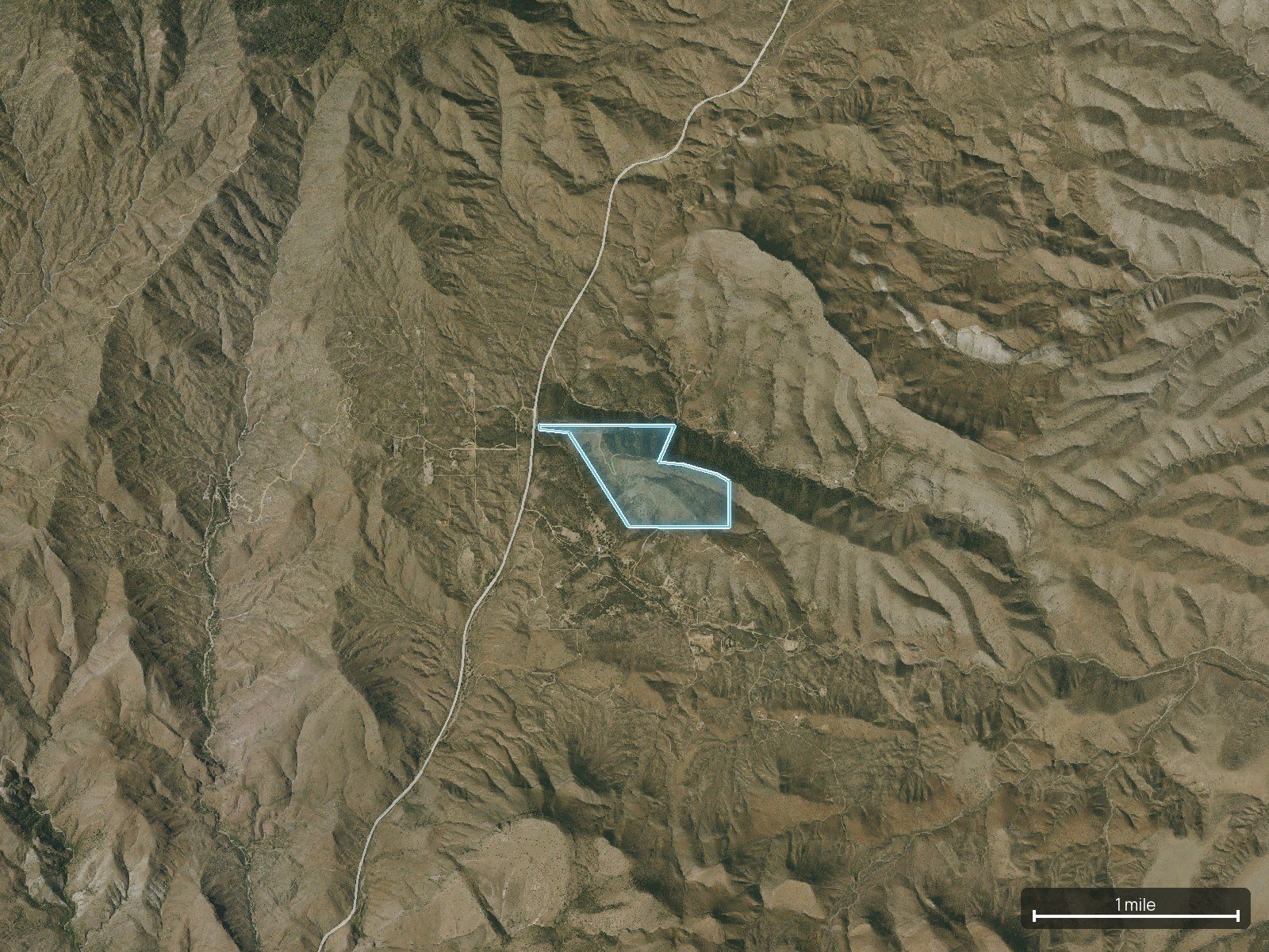 Context map of an Arizona land parcel