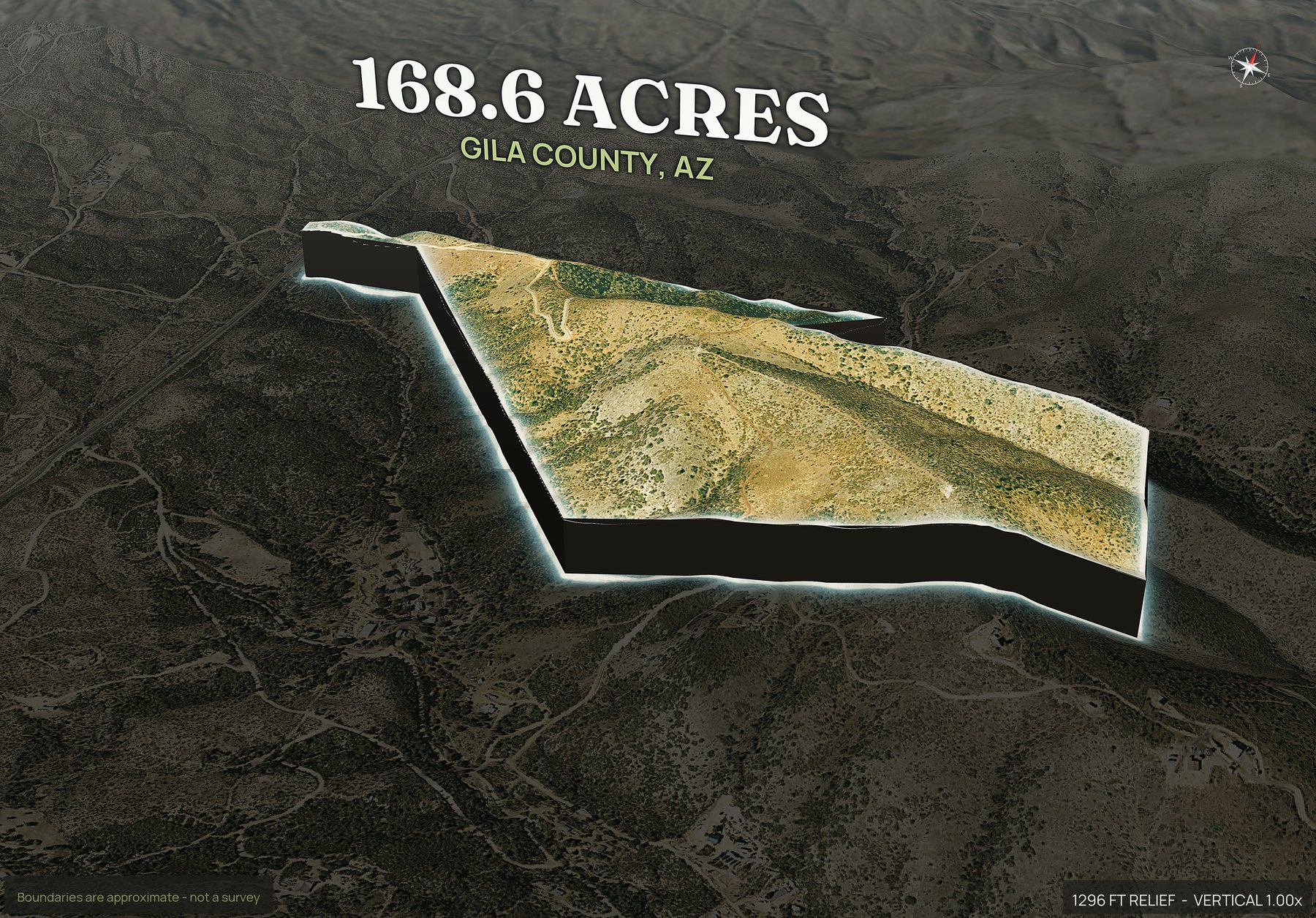 Pop-out of an Arizona land parcel