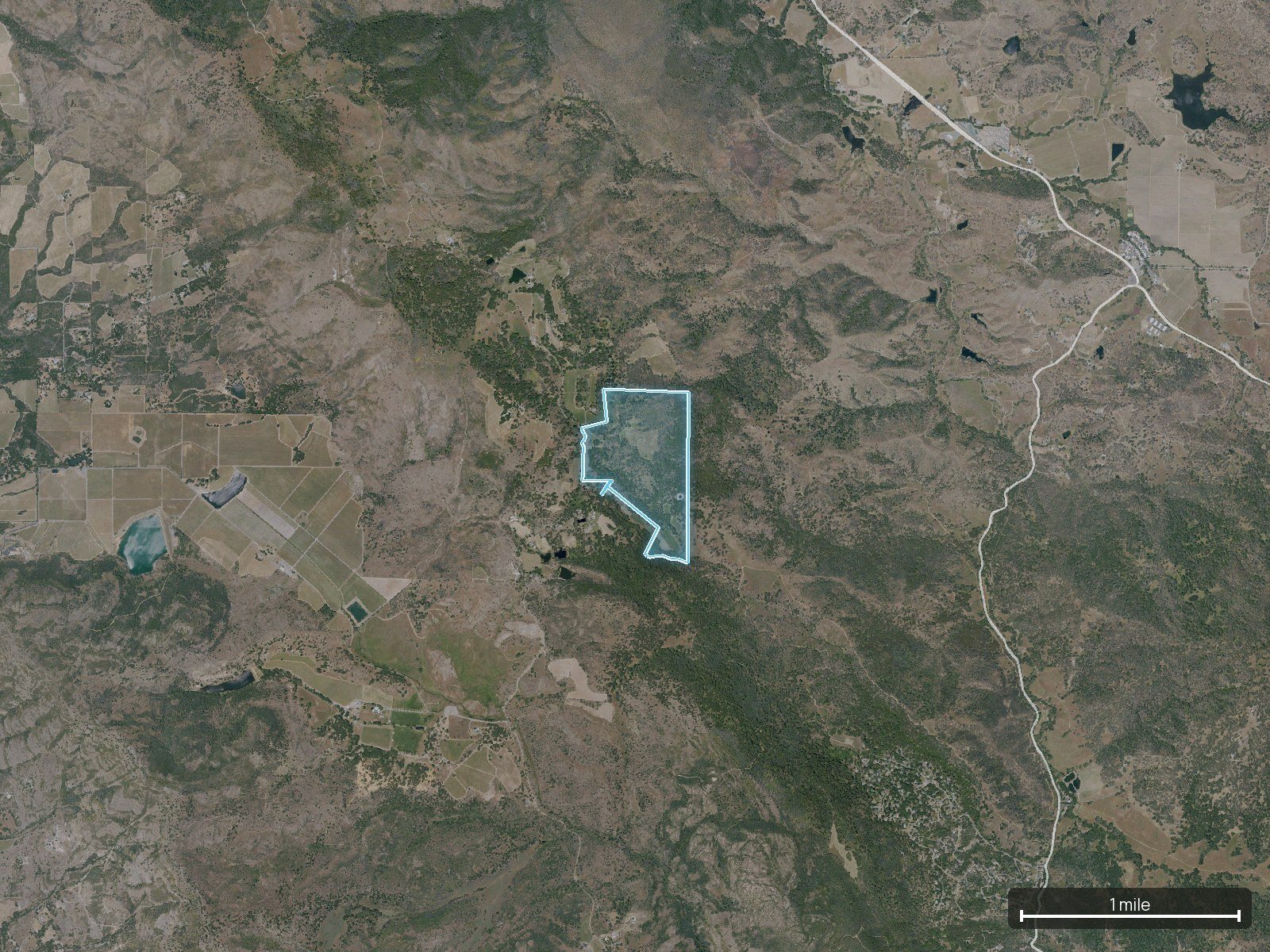 Context map of a California land parcel