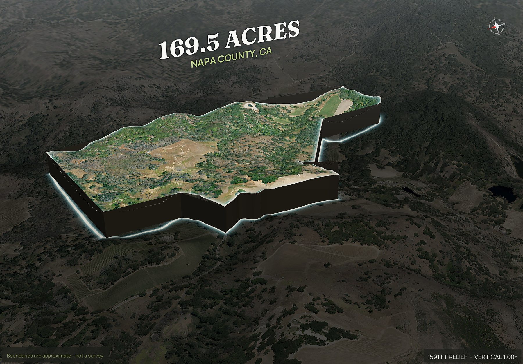Pop-out of a California land parcel