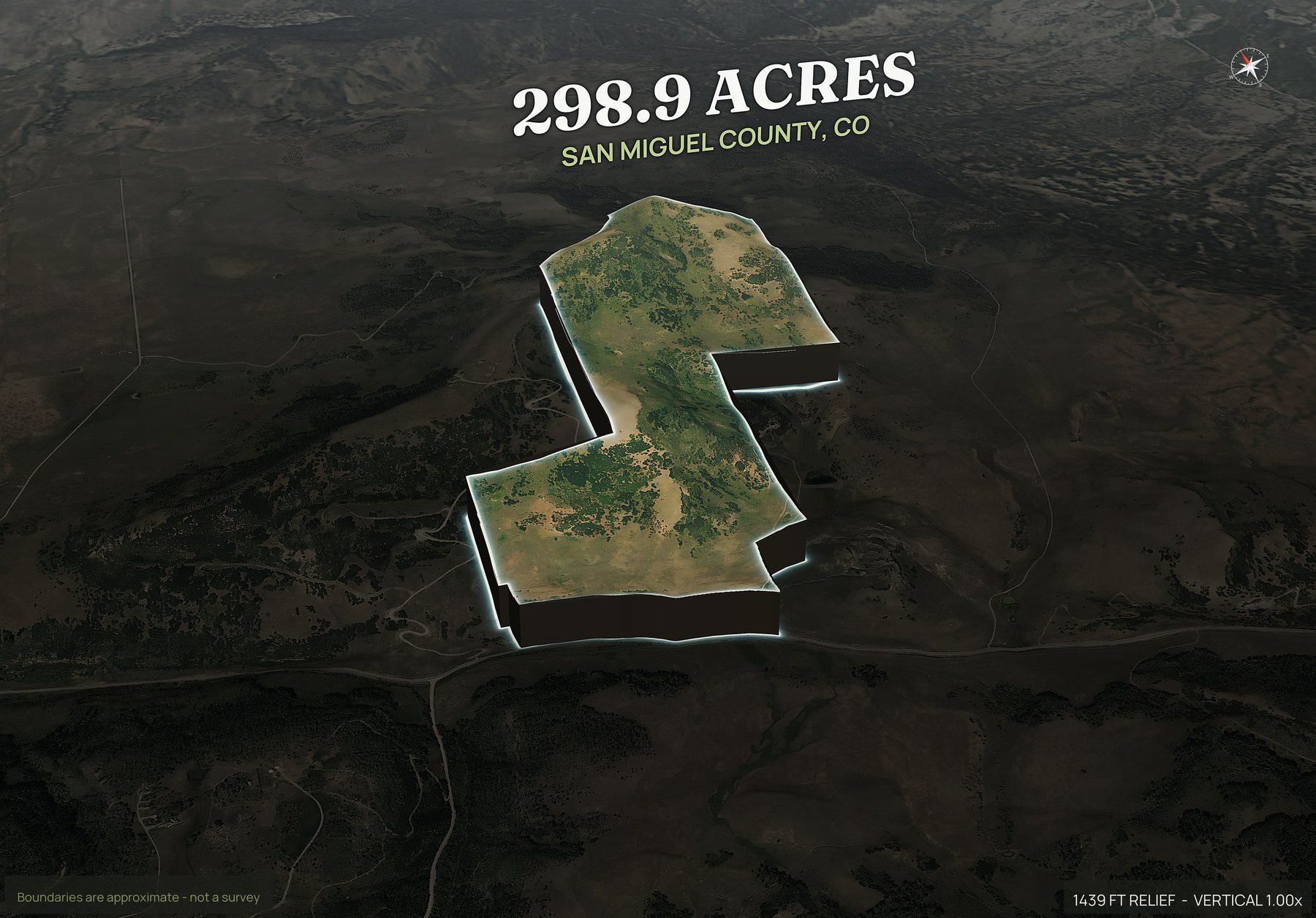 Pop-out of a Colorado land parcel