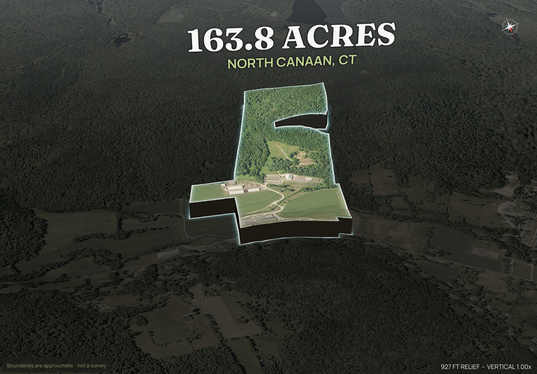 Pop-out of a Connecticut land parcel