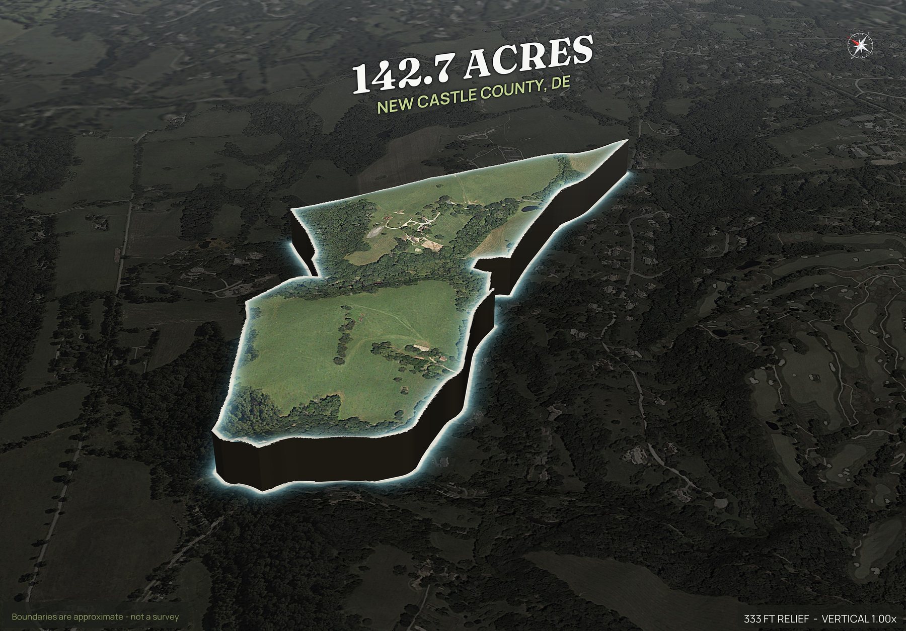 Pop-out of a Delaware land parcel