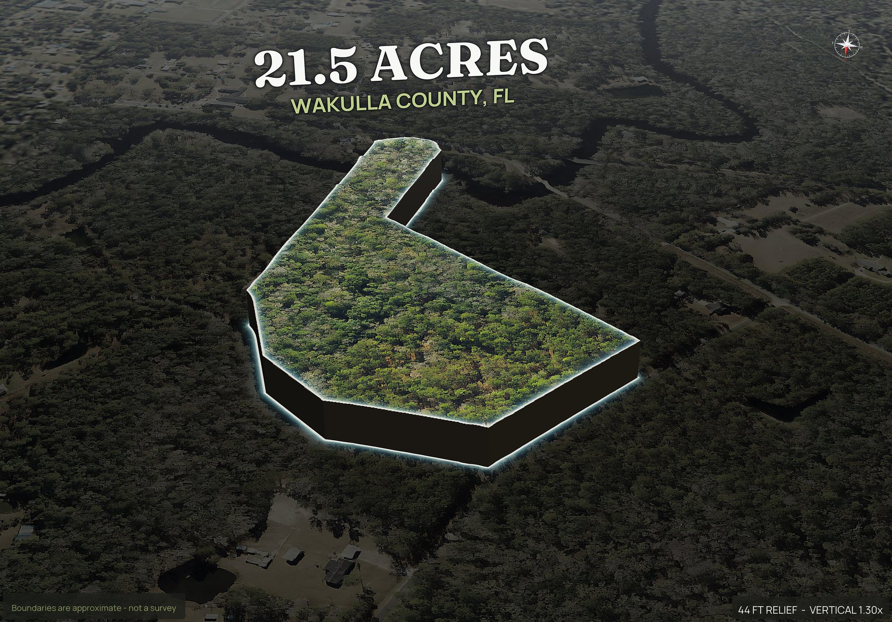 Pop-out of a Florida land parcel