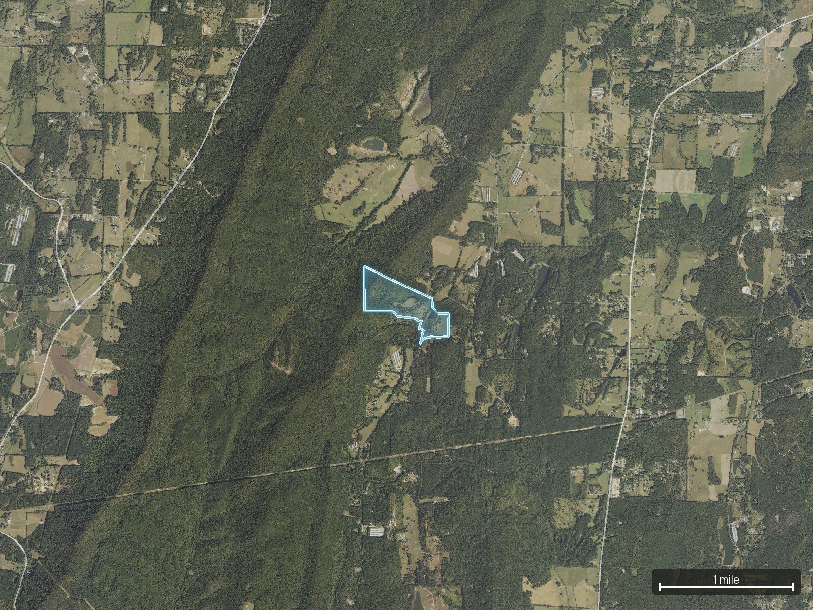 Context map of a Georgia land parcel