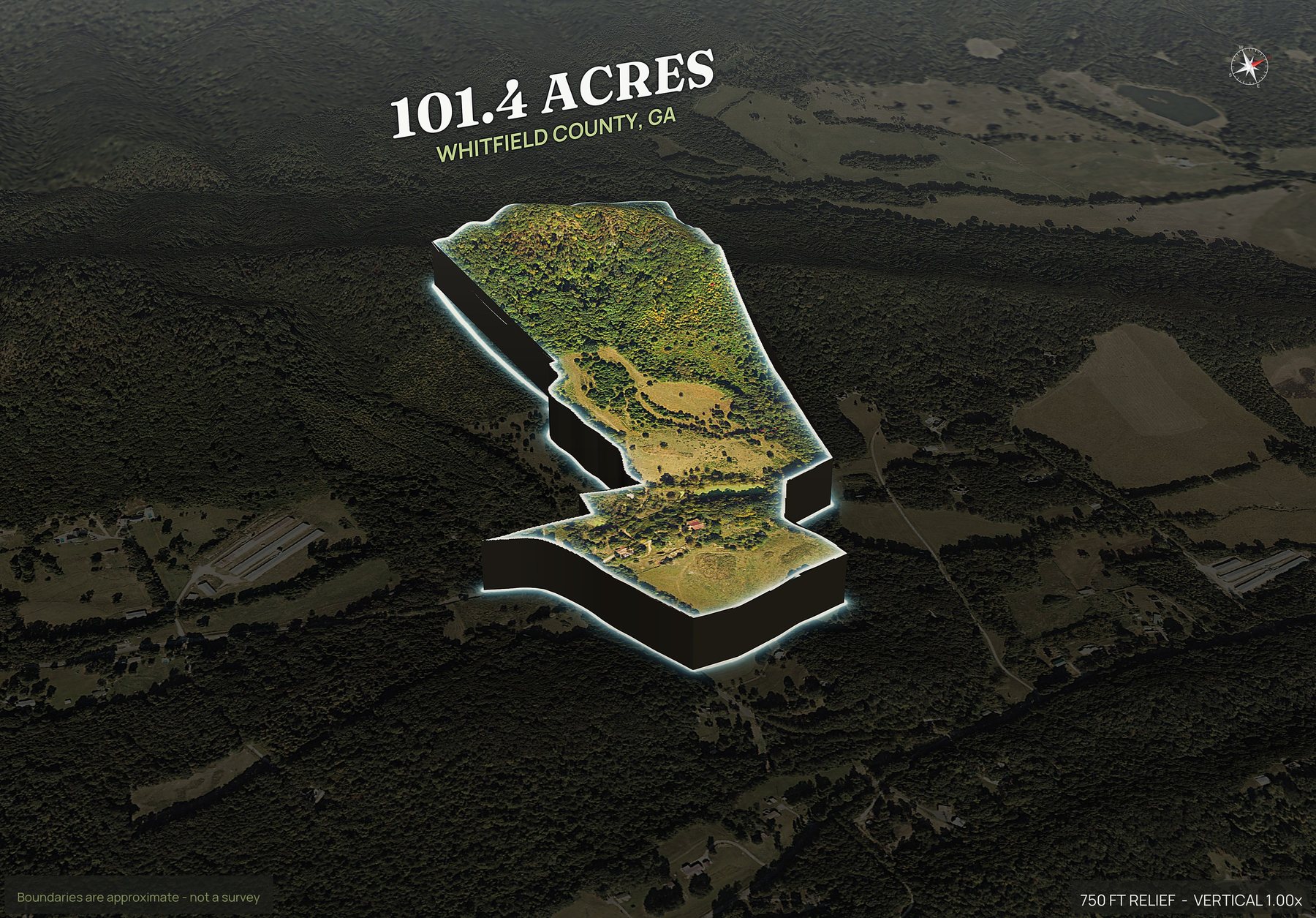 Pop-out of a Georgia land parcel