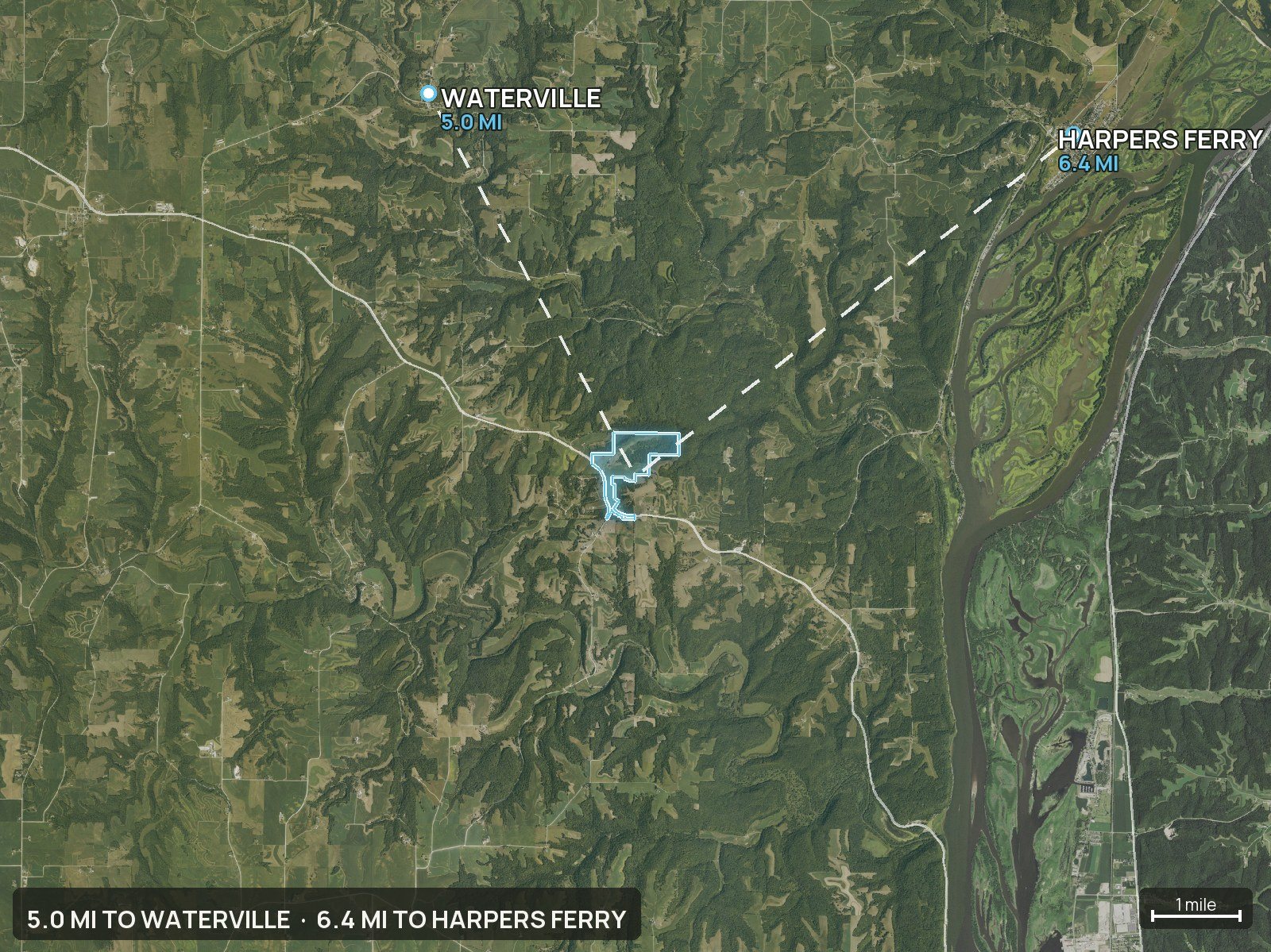 Context map of an Iowa land parcel