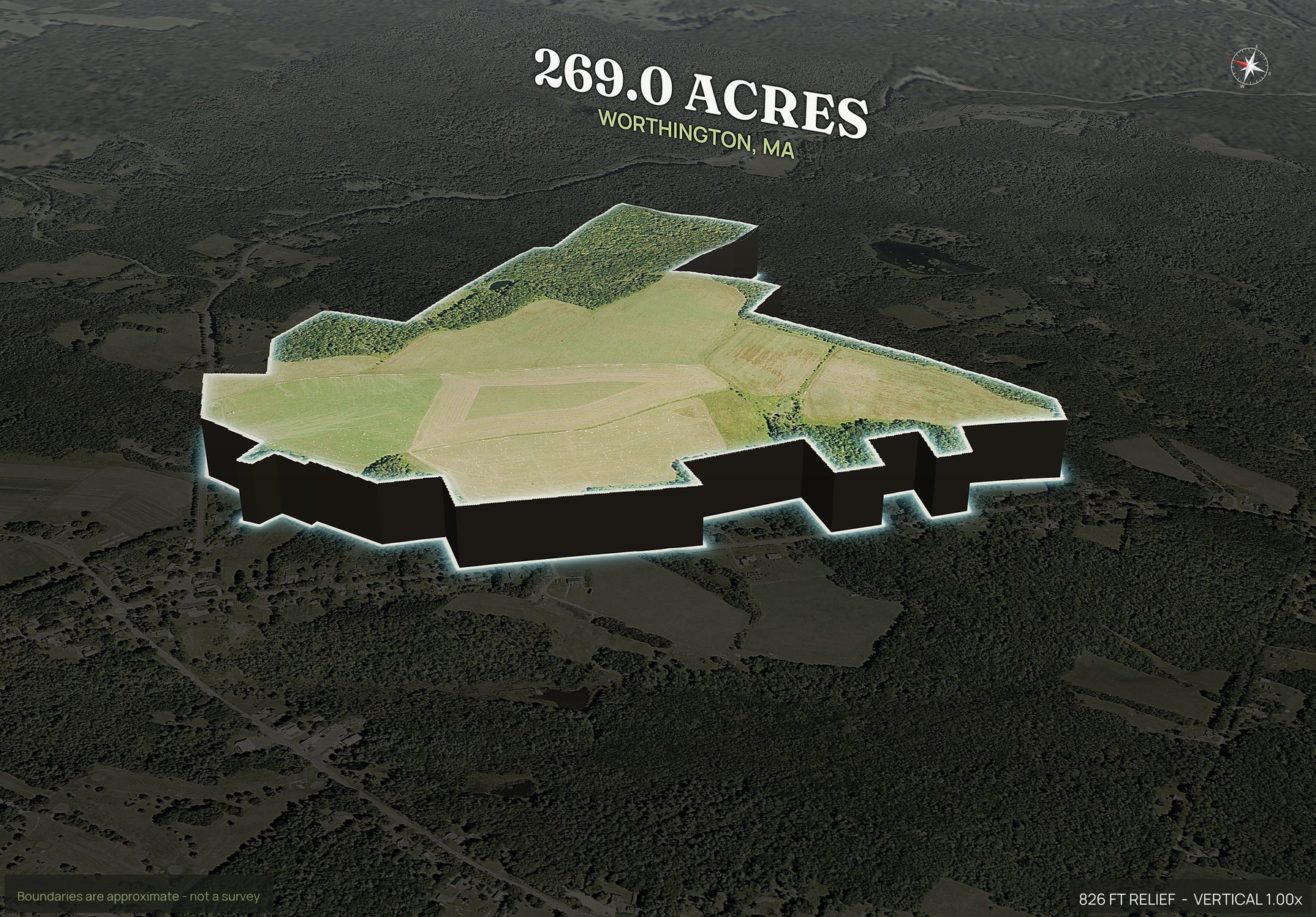 Pop-out of a Massachusetts land parcel