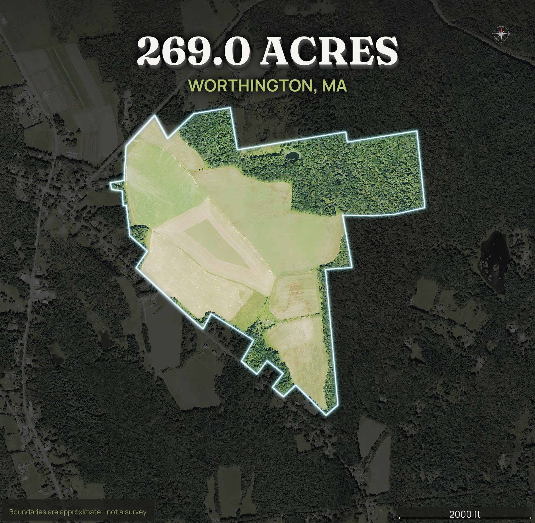 Spotlight top-down of a Massachusetts land parcel