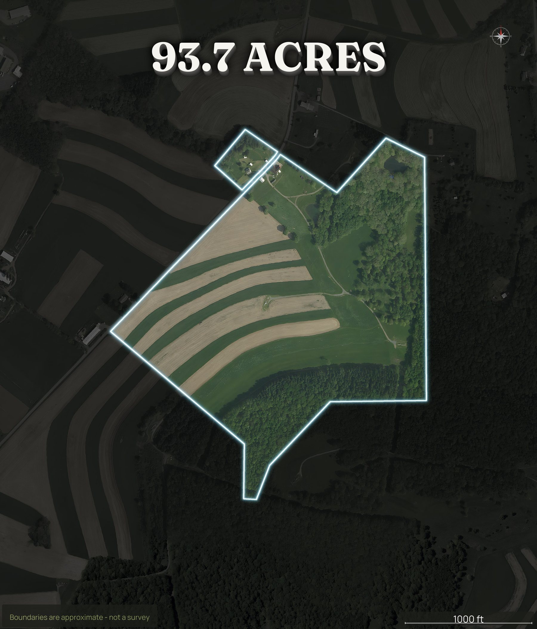 Spotlight top-down of a Maryland land parcel