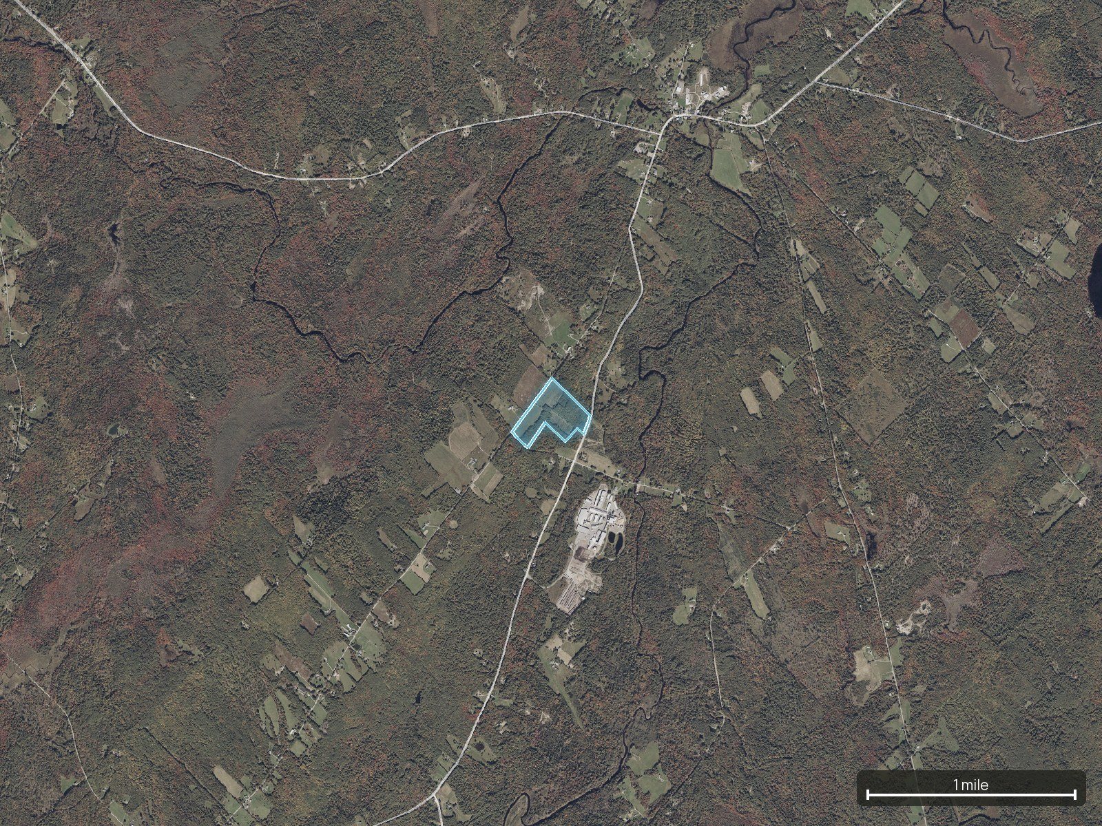 Context map of a Maine land parcel