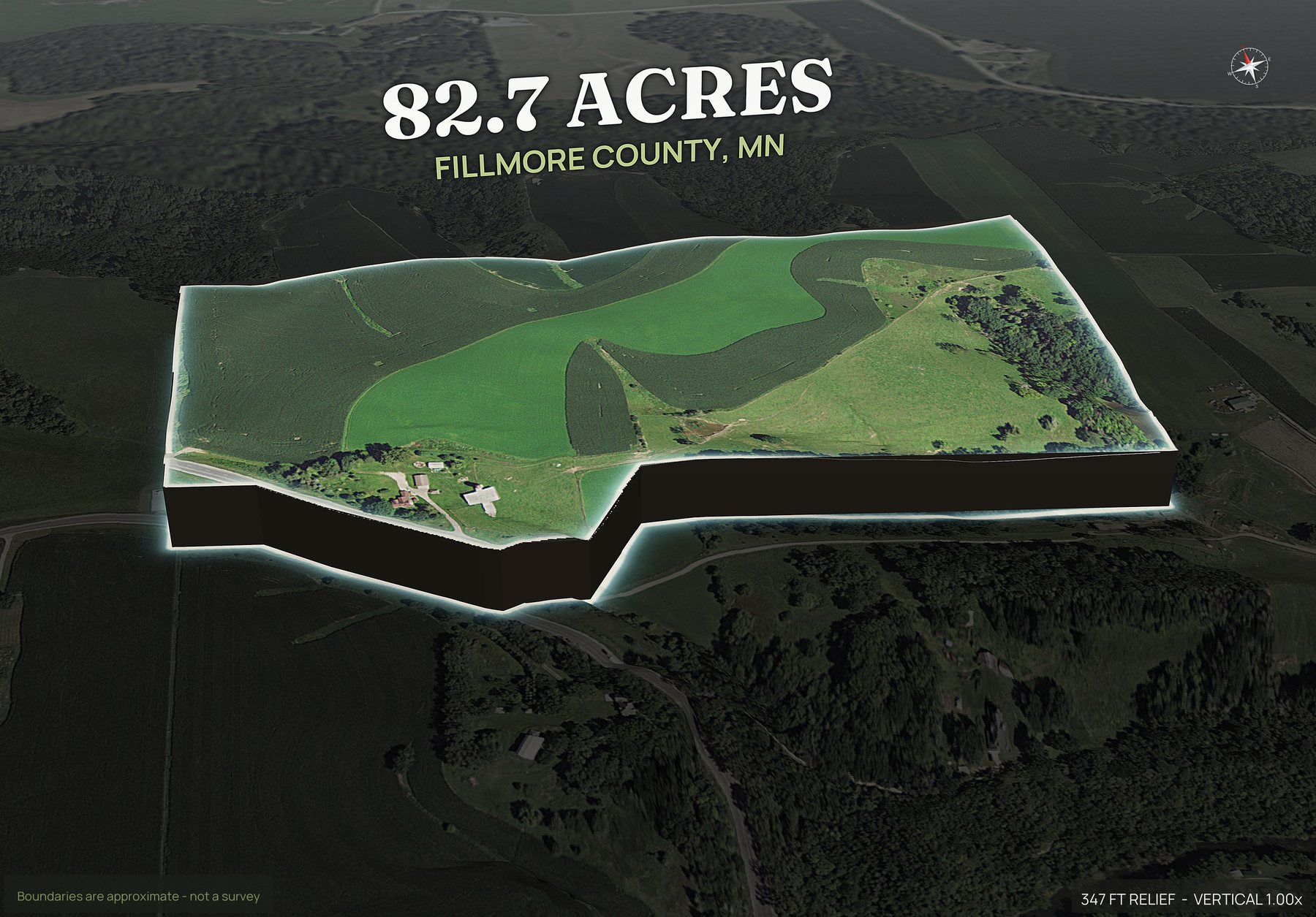 Pop-out of a Minnesota land parcel