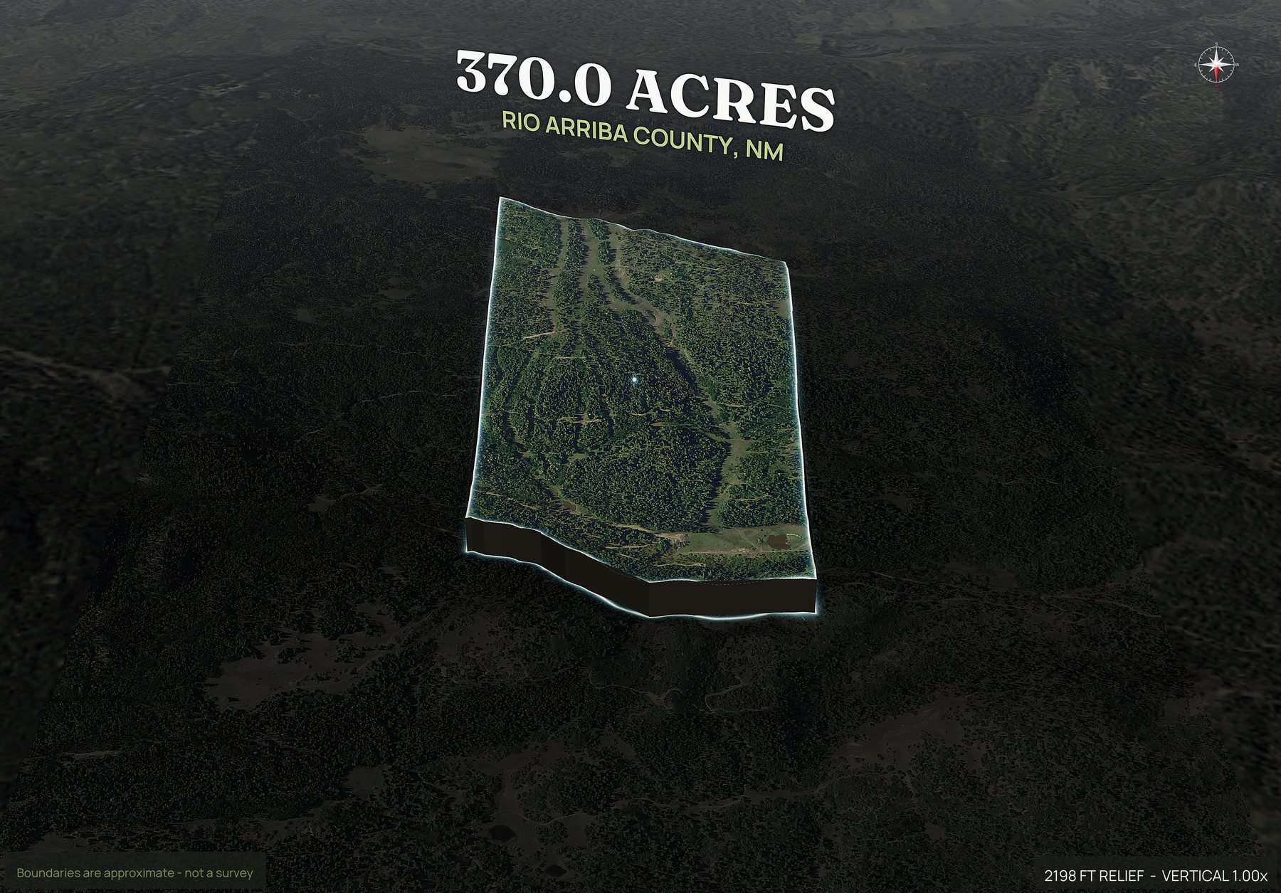 Pop-out of a New Mexico land parcel