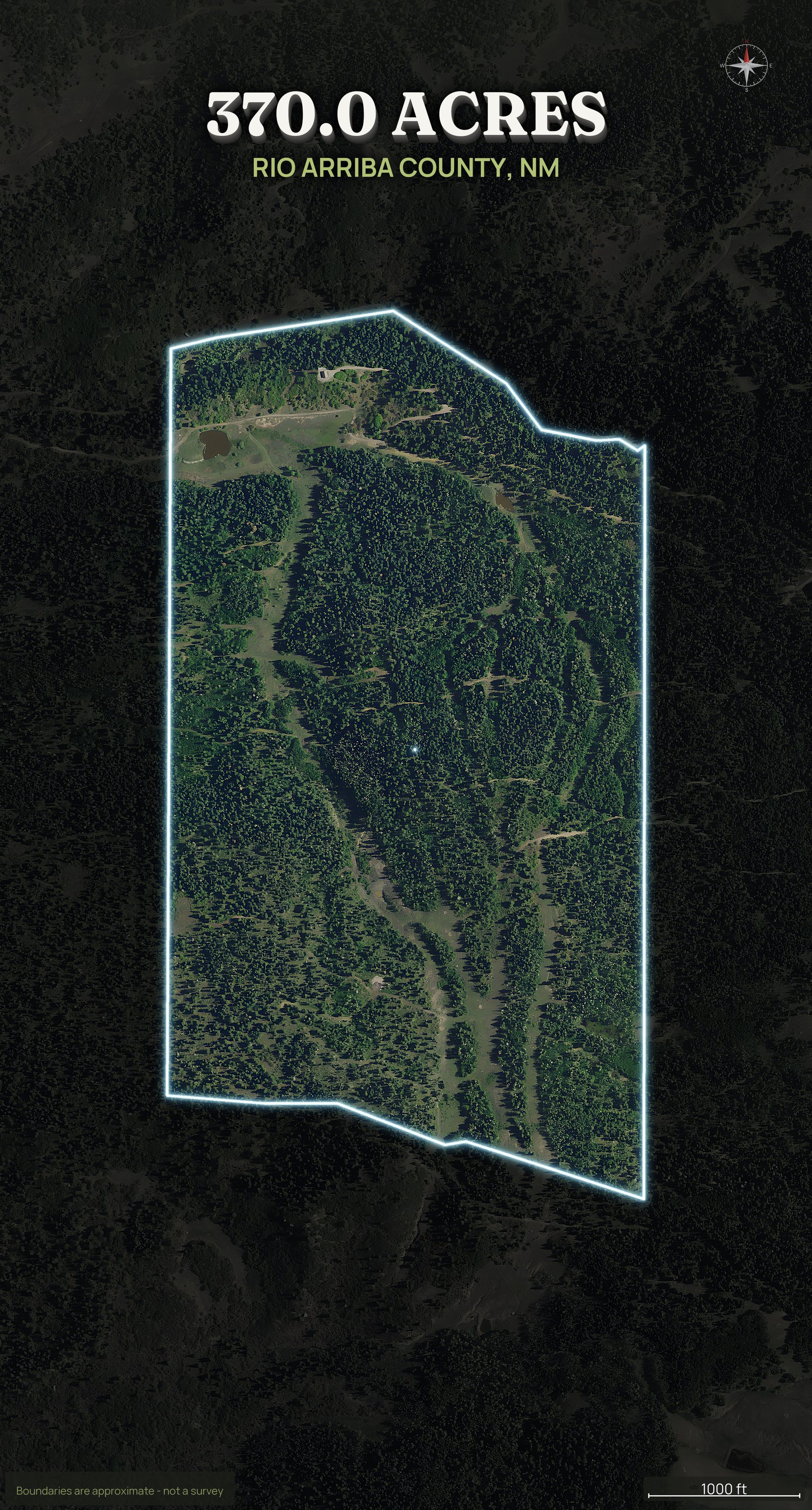 Spotlight top-down of a New Mexico land parcel