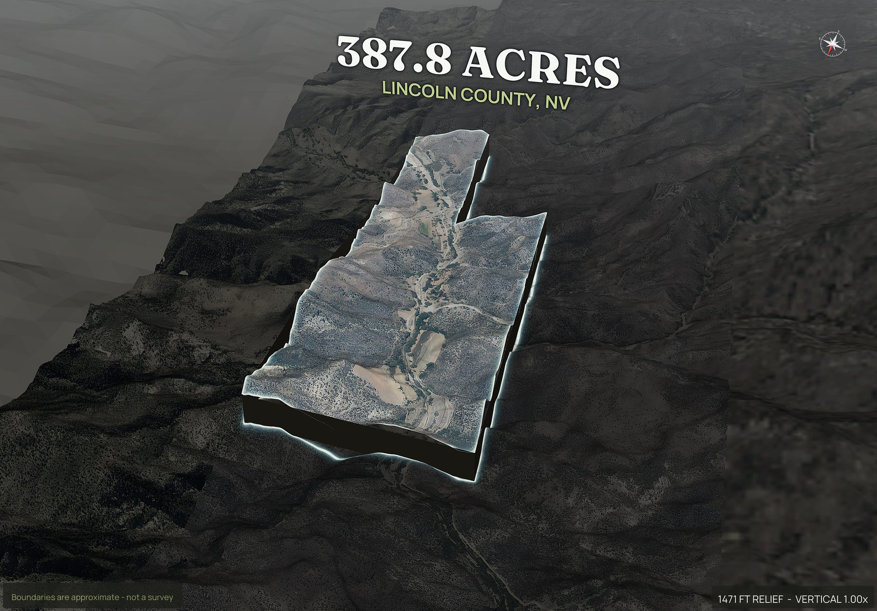 Pop-out of a Nevada land parcel