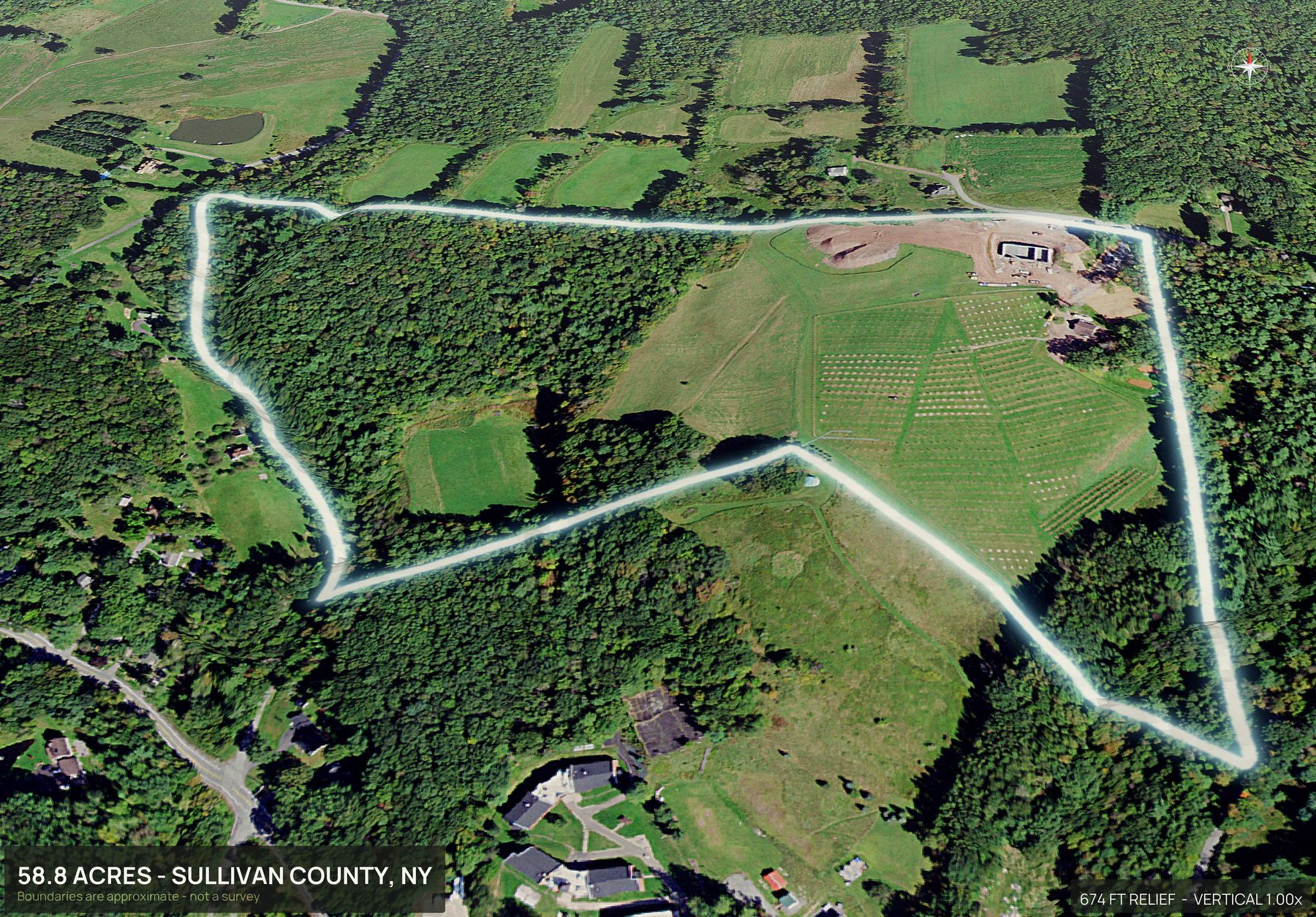 3D from the south of a New York land parcel