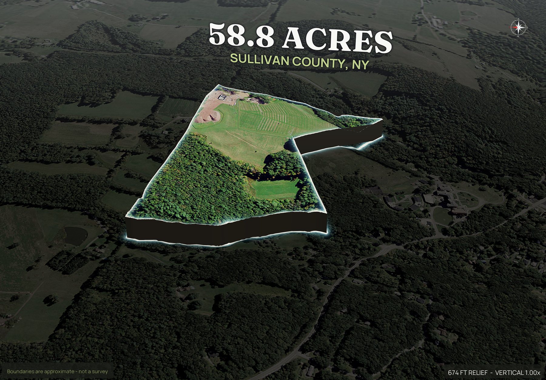 Pop-out of a New York land parcel
