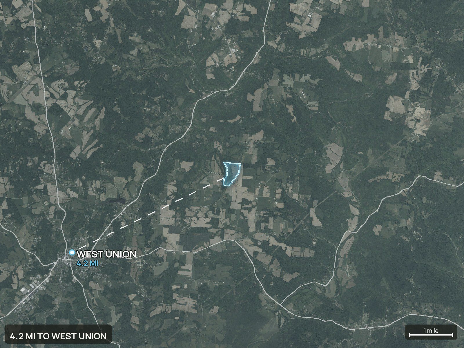 Context map of an Ohio land parcel