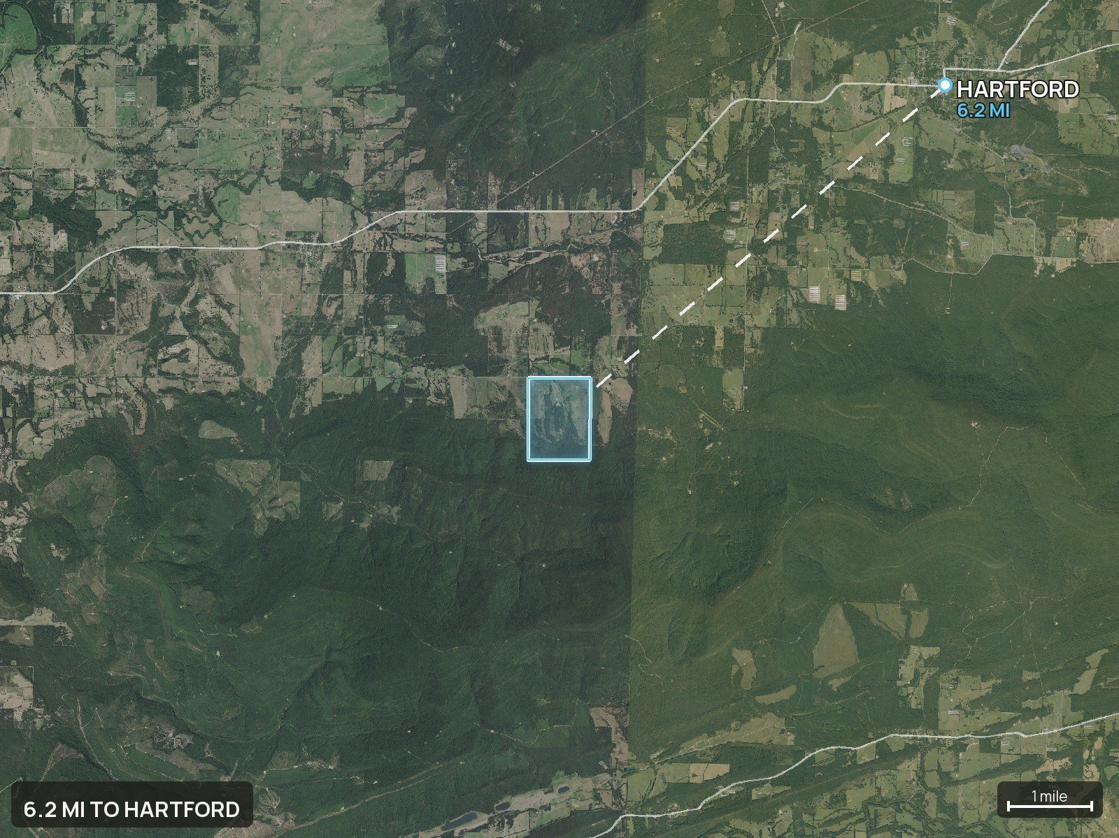 Context map of an Oklahoma land parcel