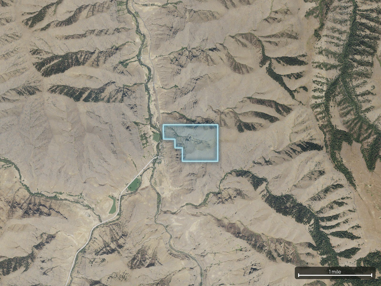 Context map of an Oregon land parcel