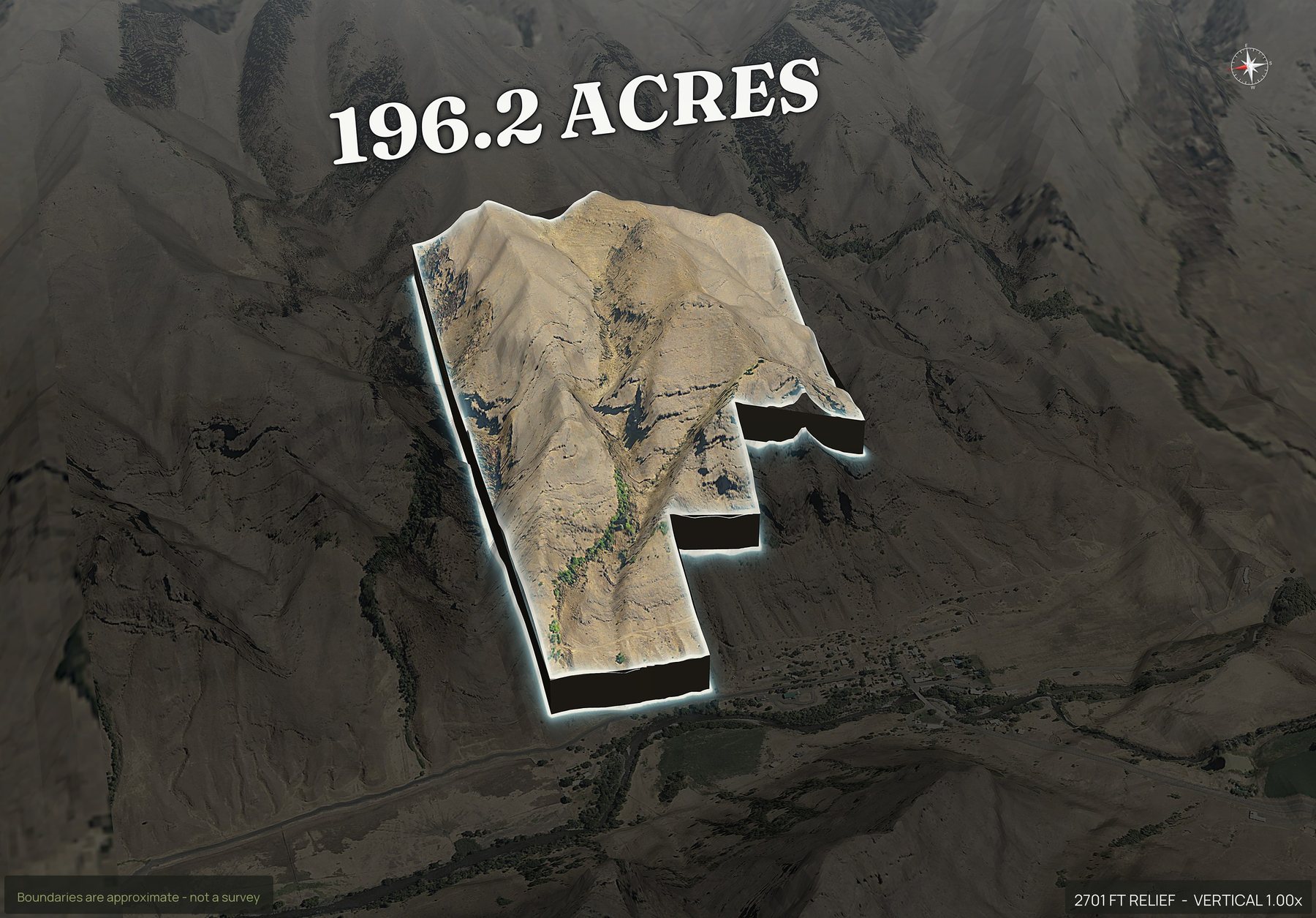 Pop-out of an Oregon land parcel