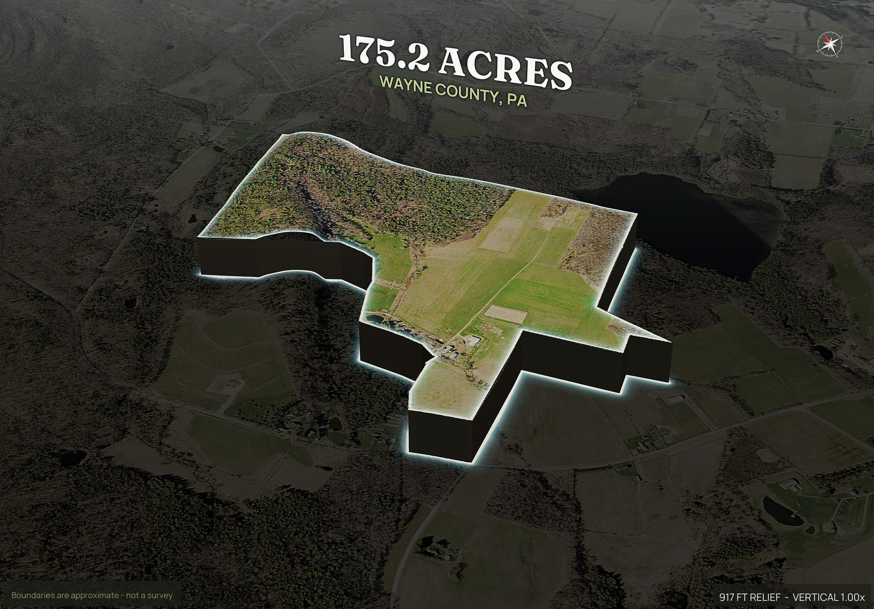 Pop-out of a Pennsylvania land parcel