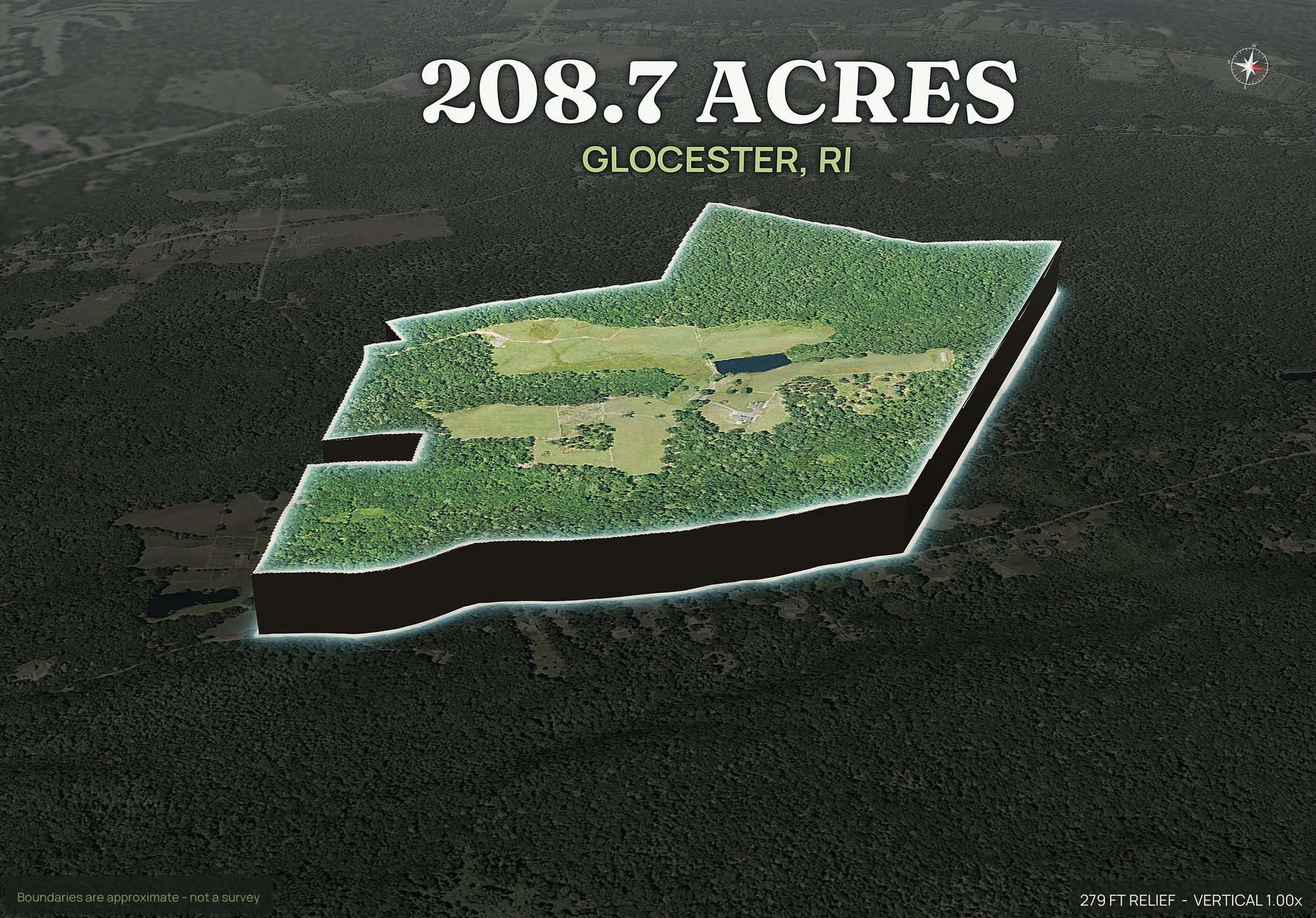 Pop-out of a Rhode Island land parcel