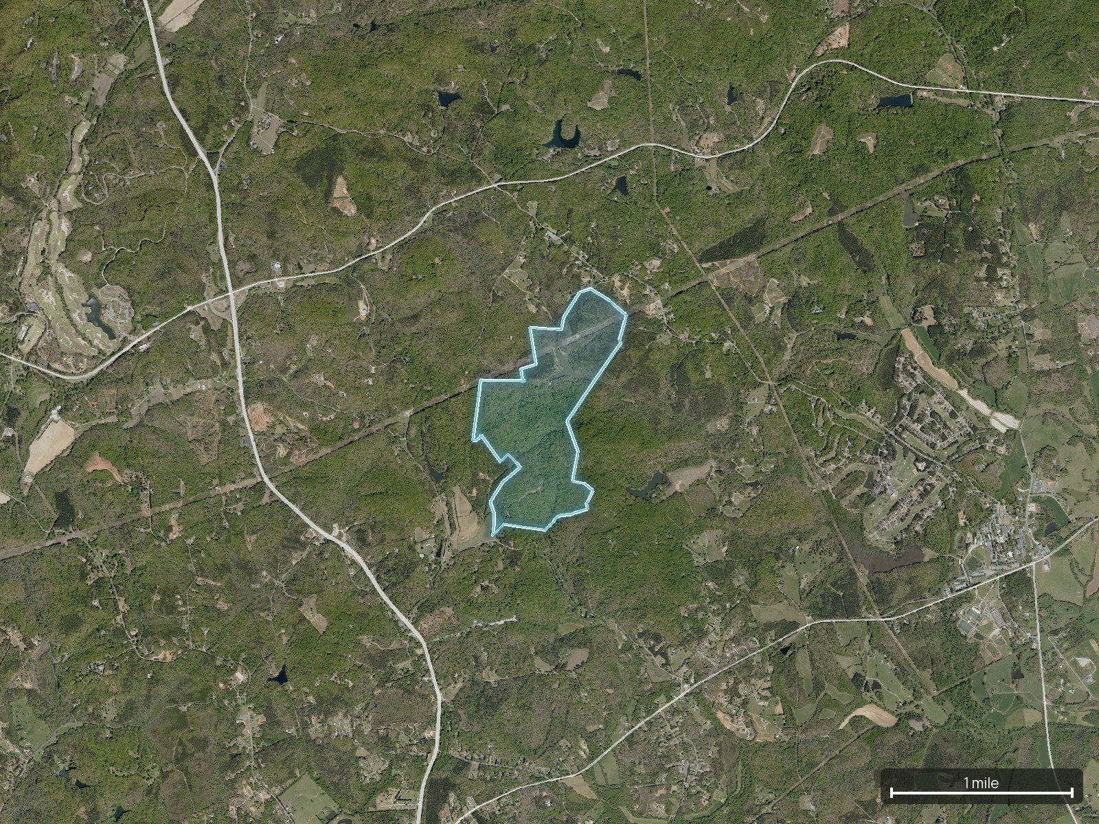 Context map of a South Carolina land parcel