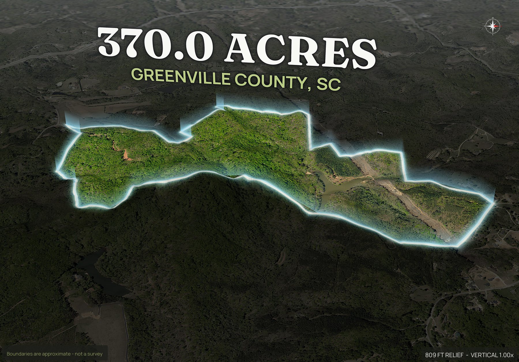 Spotlight, east of a South Carolina land parcel