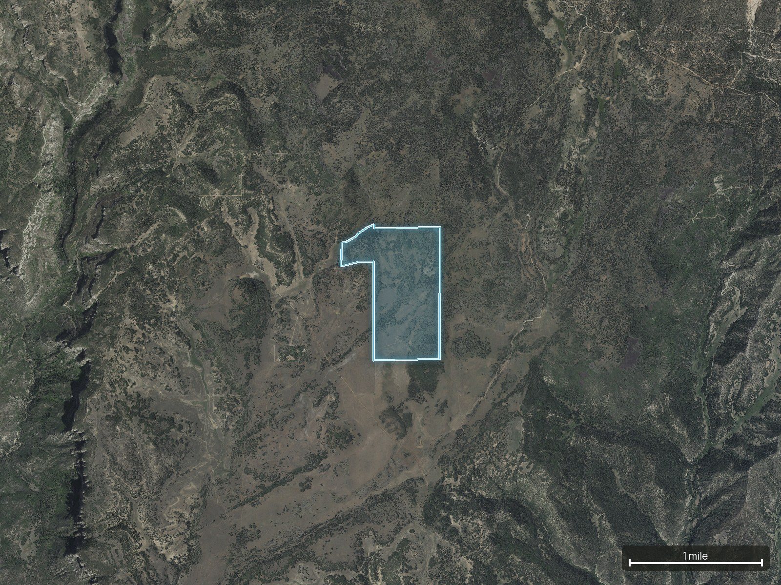 Context map of an Utah land parcel