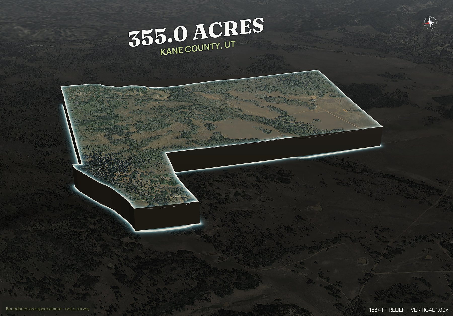 Pop-out of an Utah land parcel