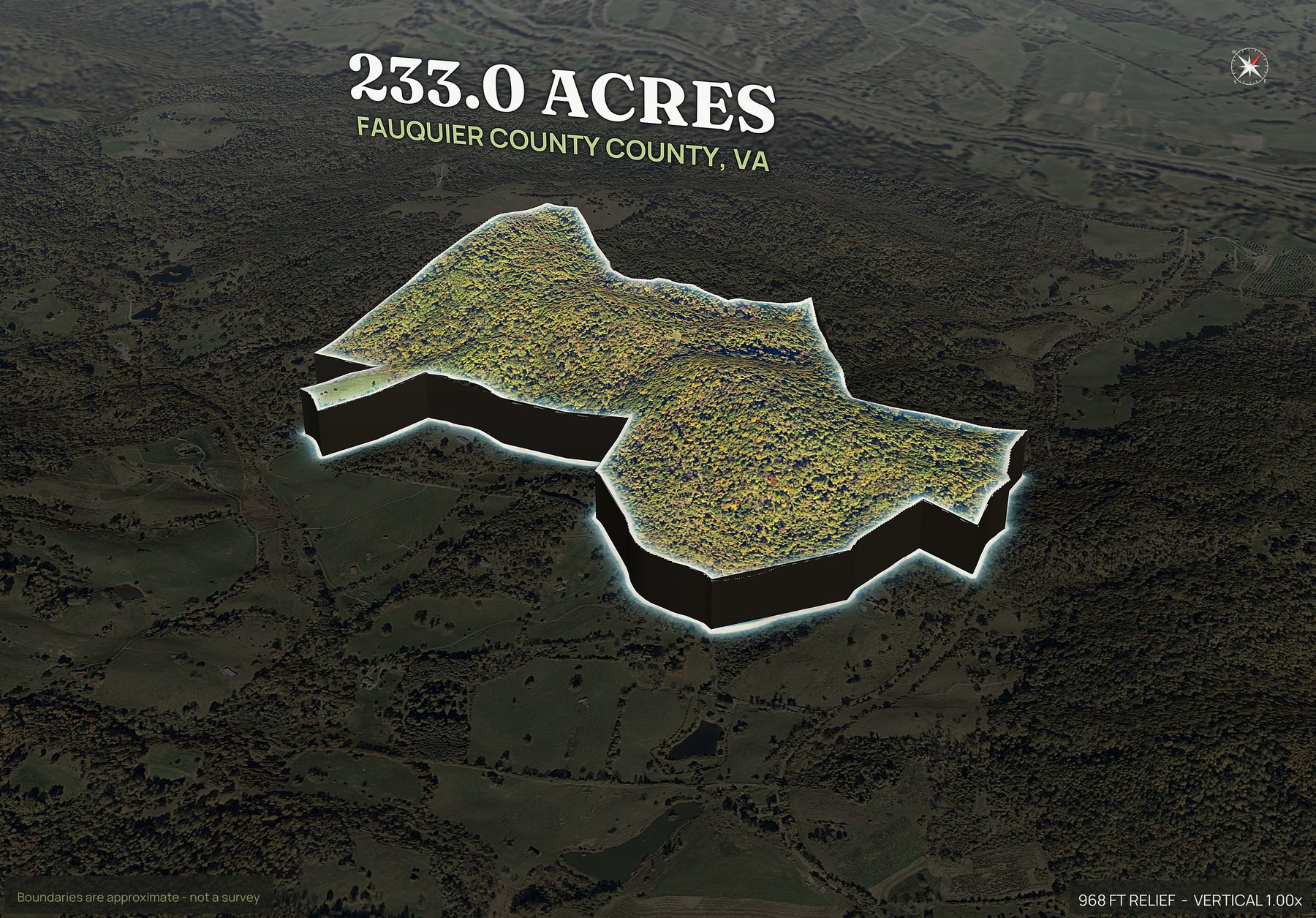 Pop-out of a Virginia land parcel