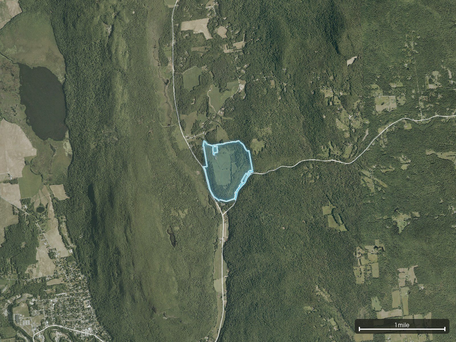 Context map of a Vermont land parcel