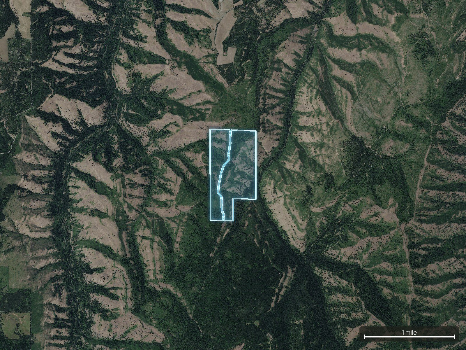 Context map of a Washington land parcel