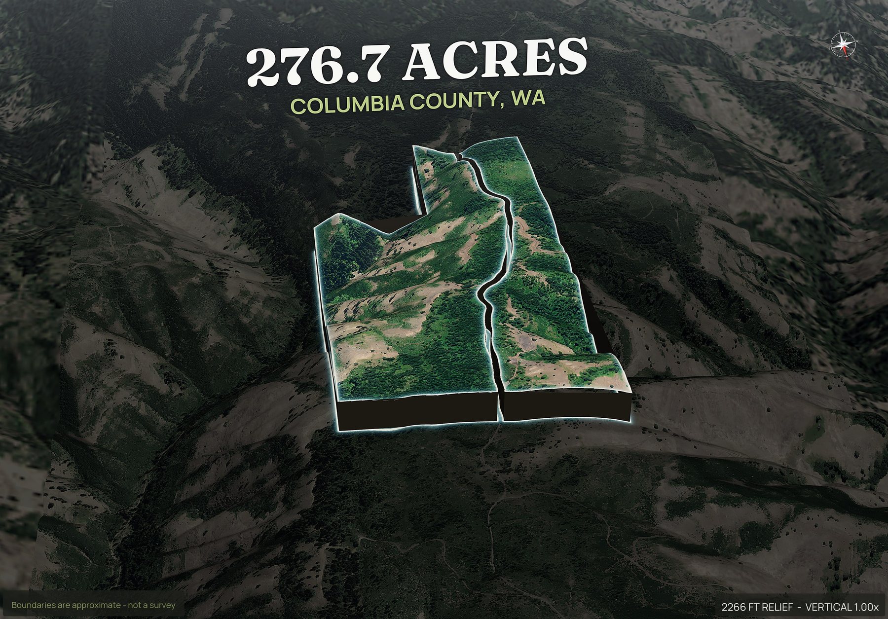 Pop-out of a Washington land parcel