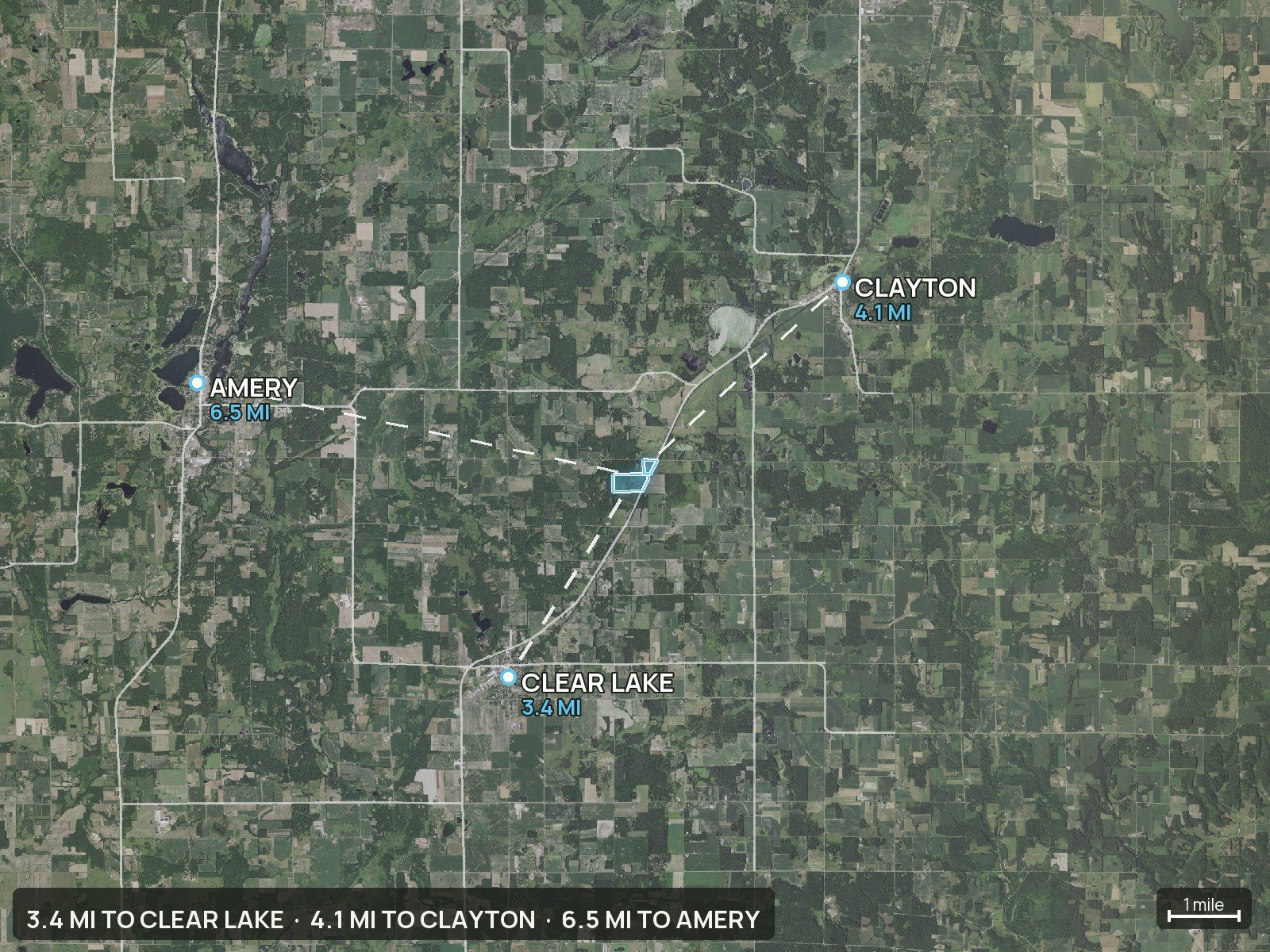Context map of a Wisconsin land parcel