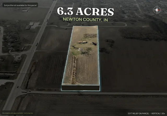 Lot 4 of the Newton County subdivision, 6.26 acres, pop-out from its own Dirt Flight pack