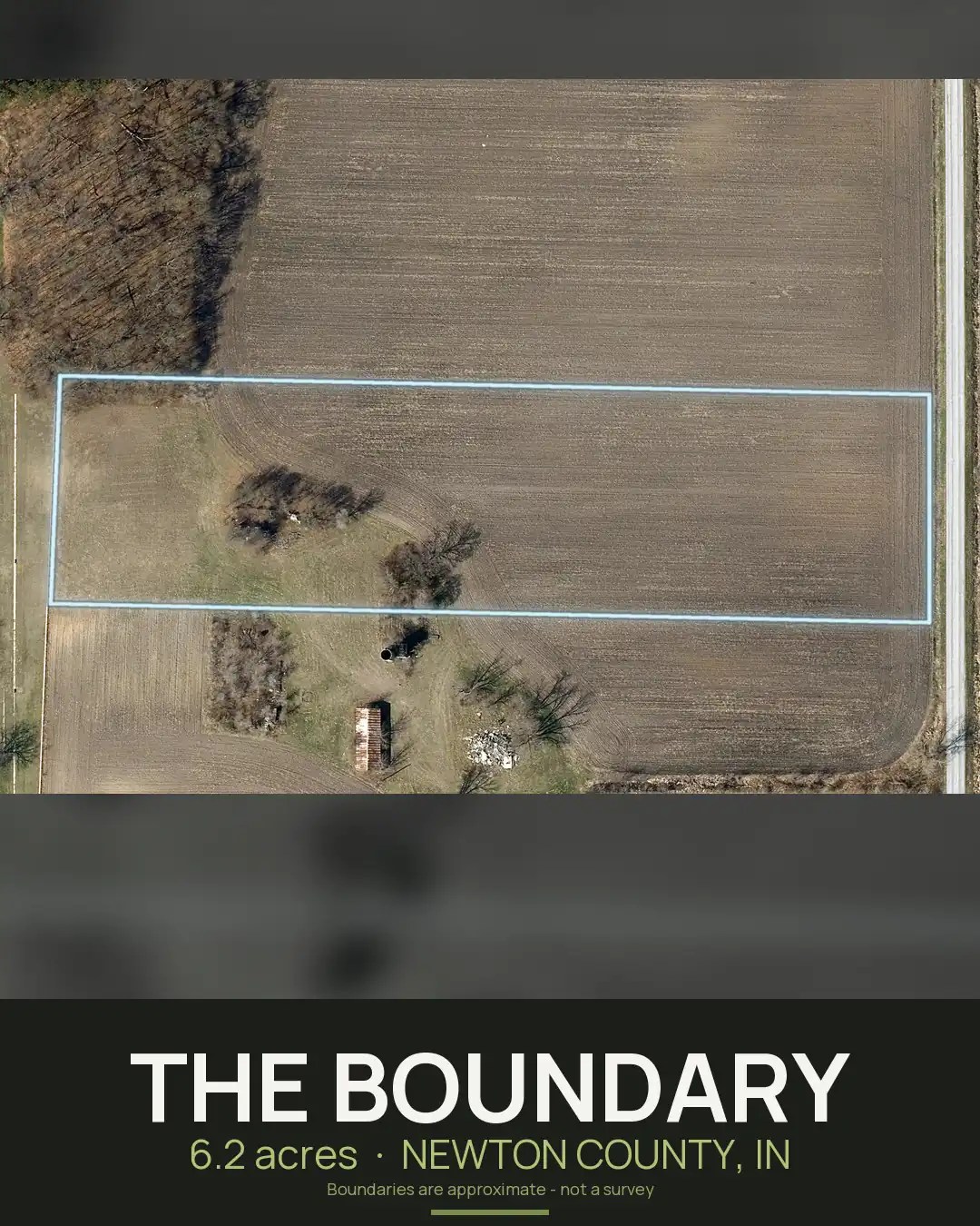 Carousel slide two for lot 3, 6.2 acres in Newton County, Indiana